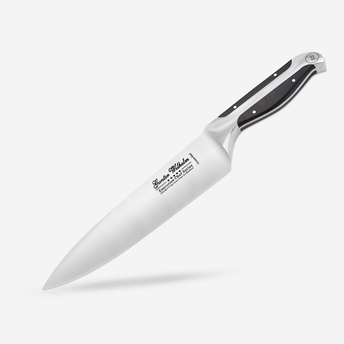 Gunter Wilhelm Thunder 8 Inch Chef Knife, Black ABS SKU: '2008