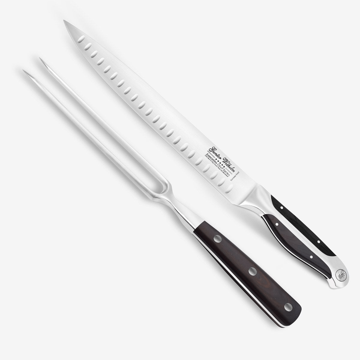 Gunter Wilhelm Thunder 10 Inch Carving Set, Black ABS SKU: '2023