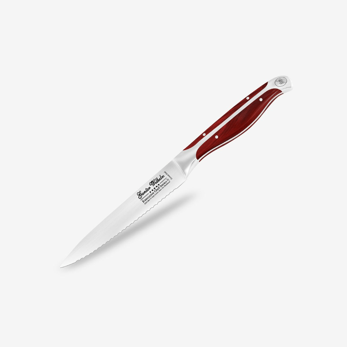 Gunter Wilhelm Thunder Serrated Utility/Steak Knife 5 | Reddish ABS SKU: '2843