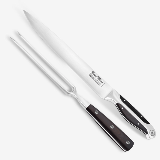 Gunter Wilhelm Thunder 8 Inch Pointed Carving Set, Black ABS SKU: 2023a