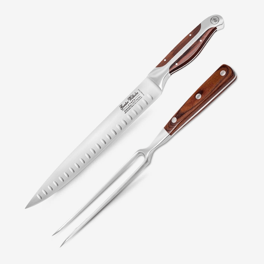 Gunter Wilhelm Thunder 10 inch Carving Set, Brown Pakkawood SKU: '223
