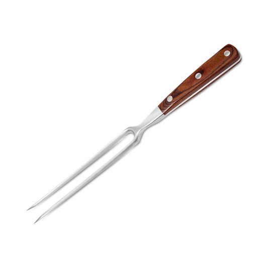 Gunter Wilhelm Thunder 8 inch Carving Fork, Brown Pakkawood SKU: '222